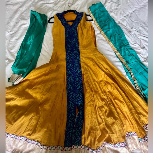 Dresses Yellow Indian Dress Churidar Punjabi Poshmark